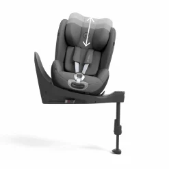cybex PLATINUM Sirona T i-Size Mirage Grey*Kinder Reboarder 0-18 Kg, Gruppe 0+/1