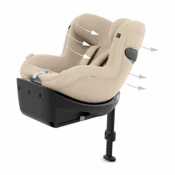 cybex PLATINUM Sirona Ti i-Size Cozy*Kinder Reboarder 0-18 Kg, Gruppe 0+/1