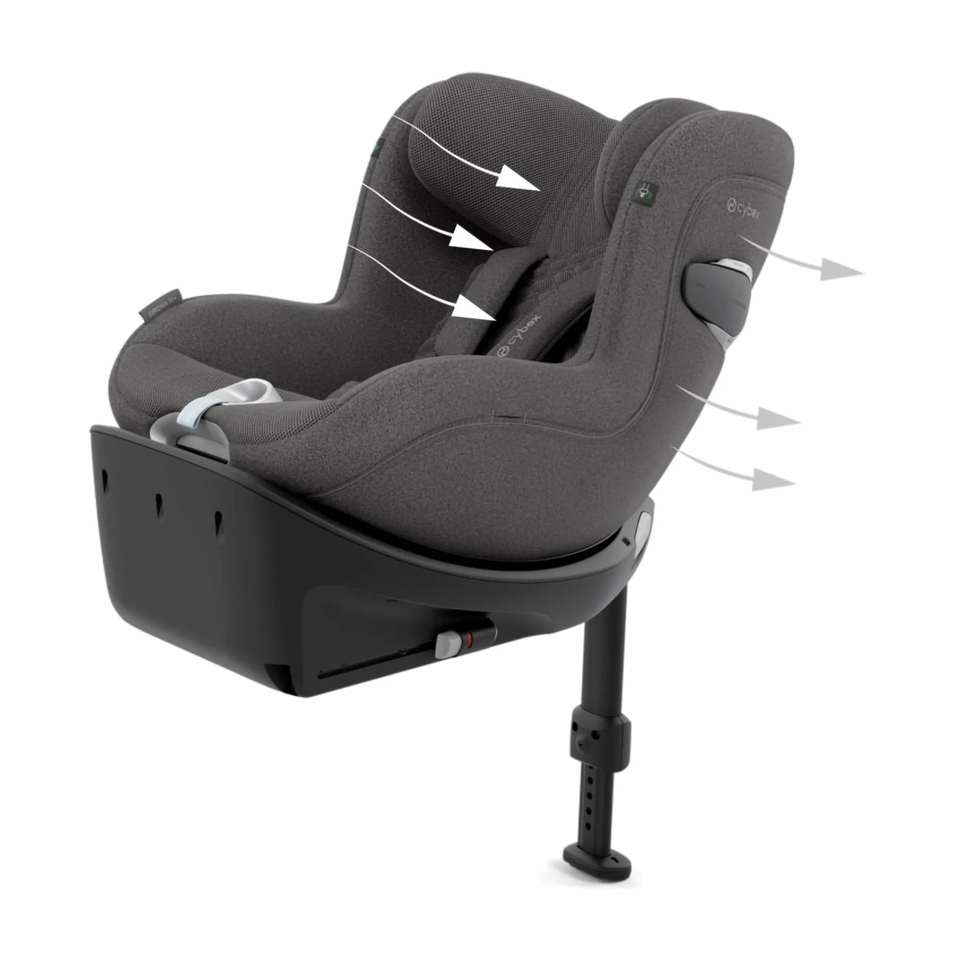 cybex PLATINUM Sirona Ti i-Size Mirage Grey*Kinder Reboarder 0-18 Kg, Gruppe 0+/1