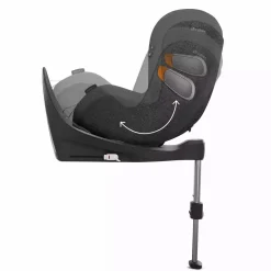 cybex PLATINUM Sirona Zi i-Size Soho Grey*Kinder Reboarder 0-18 Kg, Gruppe 0+/1
