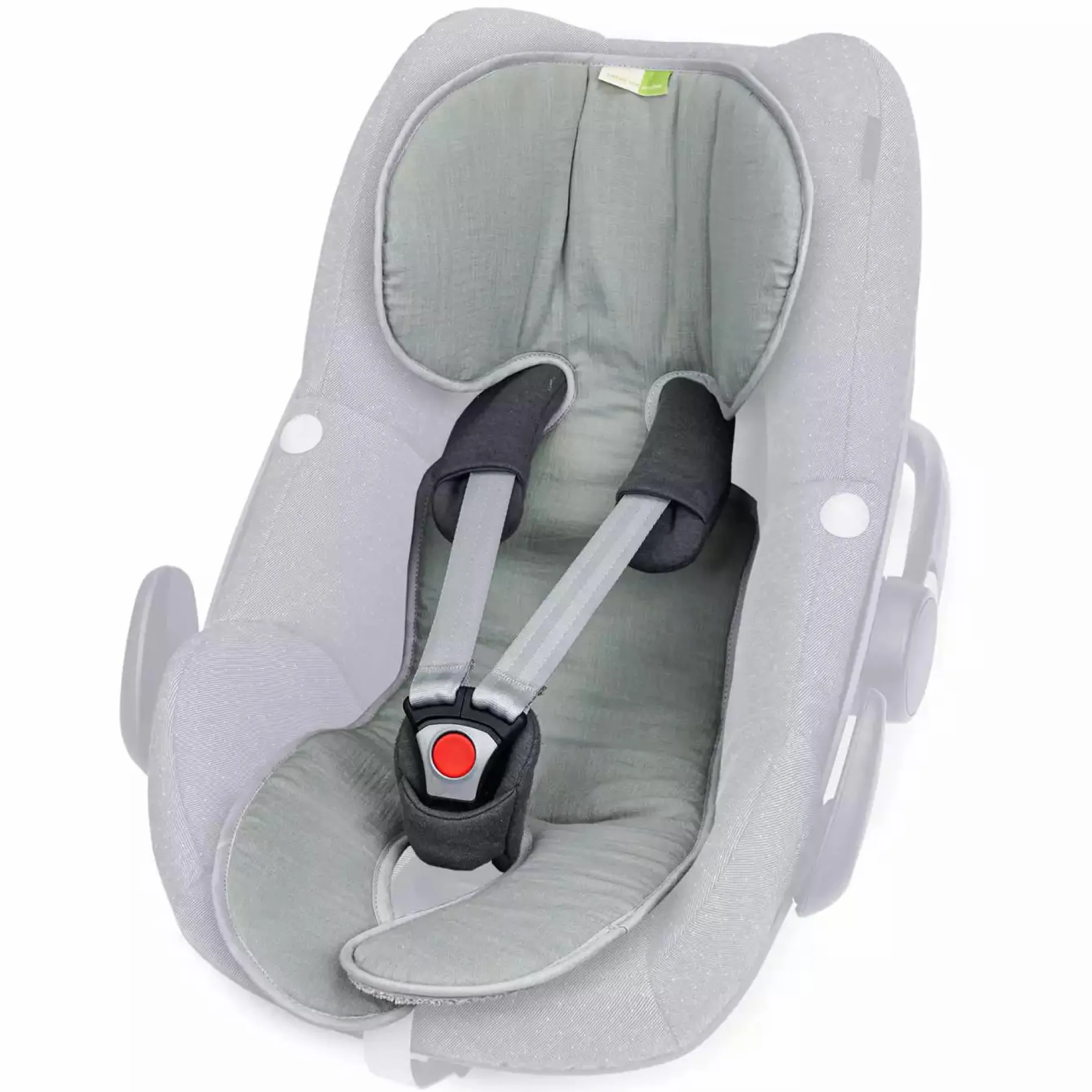 Liebes vPriebes Sitzauflage Lola Gr. 0+ Musselin Green*Kinder Kindersitz Zubehör