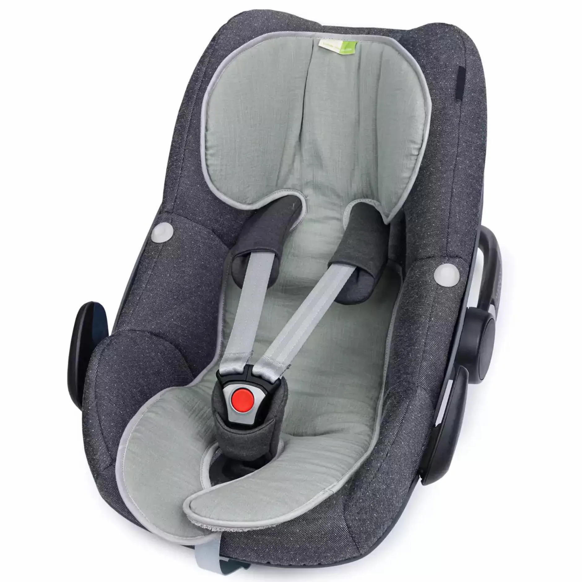 Liebes vPriebes Sitzauflage Lola Gr. 0+ Musselin Green*Kinder Kindersitz Zubehör