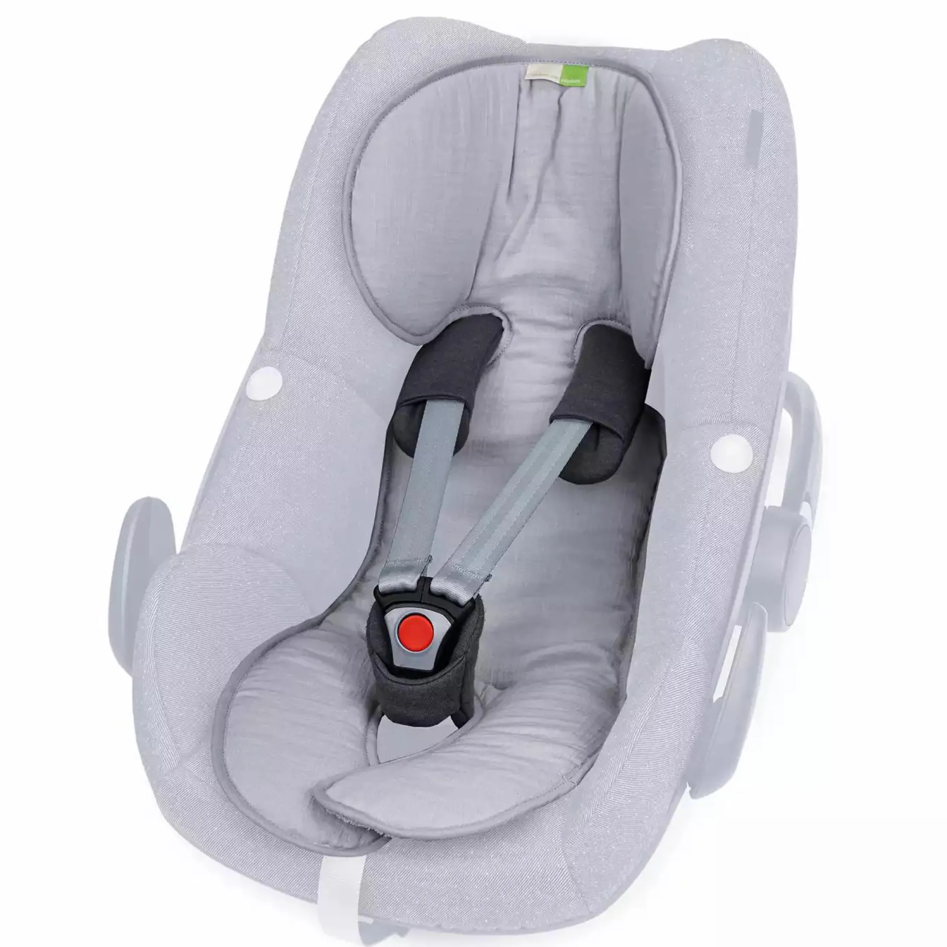 Liebes vPriebes Sitzauflage Lola Gr. 0+ Musselin Grey*Kinder Kindersitz Zubehör