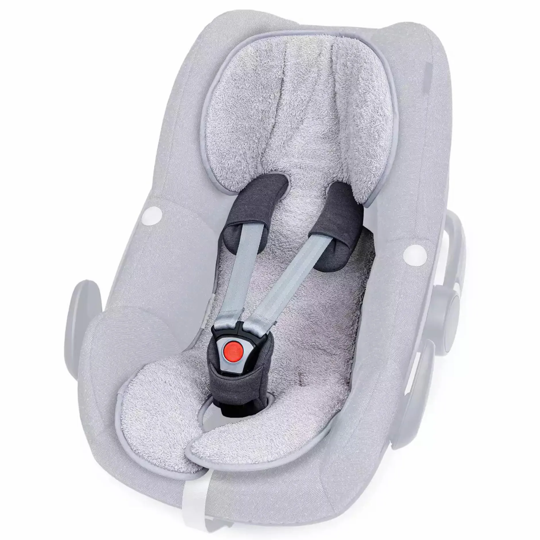 Liebes vPriebes Sitzauflage Lola Gr. 0+ Musselin Grey*Kinder Kindersitz Zubehör
