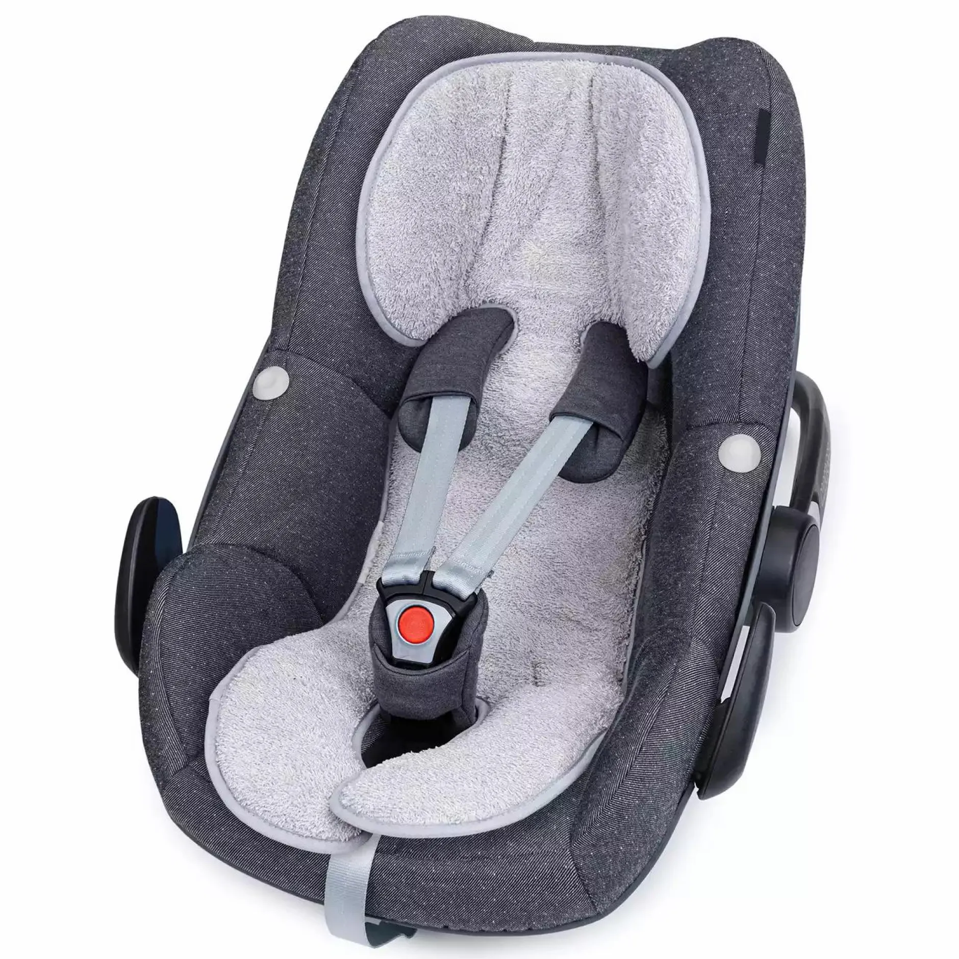 Liebes vPriebes Sitzauflage Lola Gr. 0+ Musselin Grey*Kinder Kindersitz Zubehör