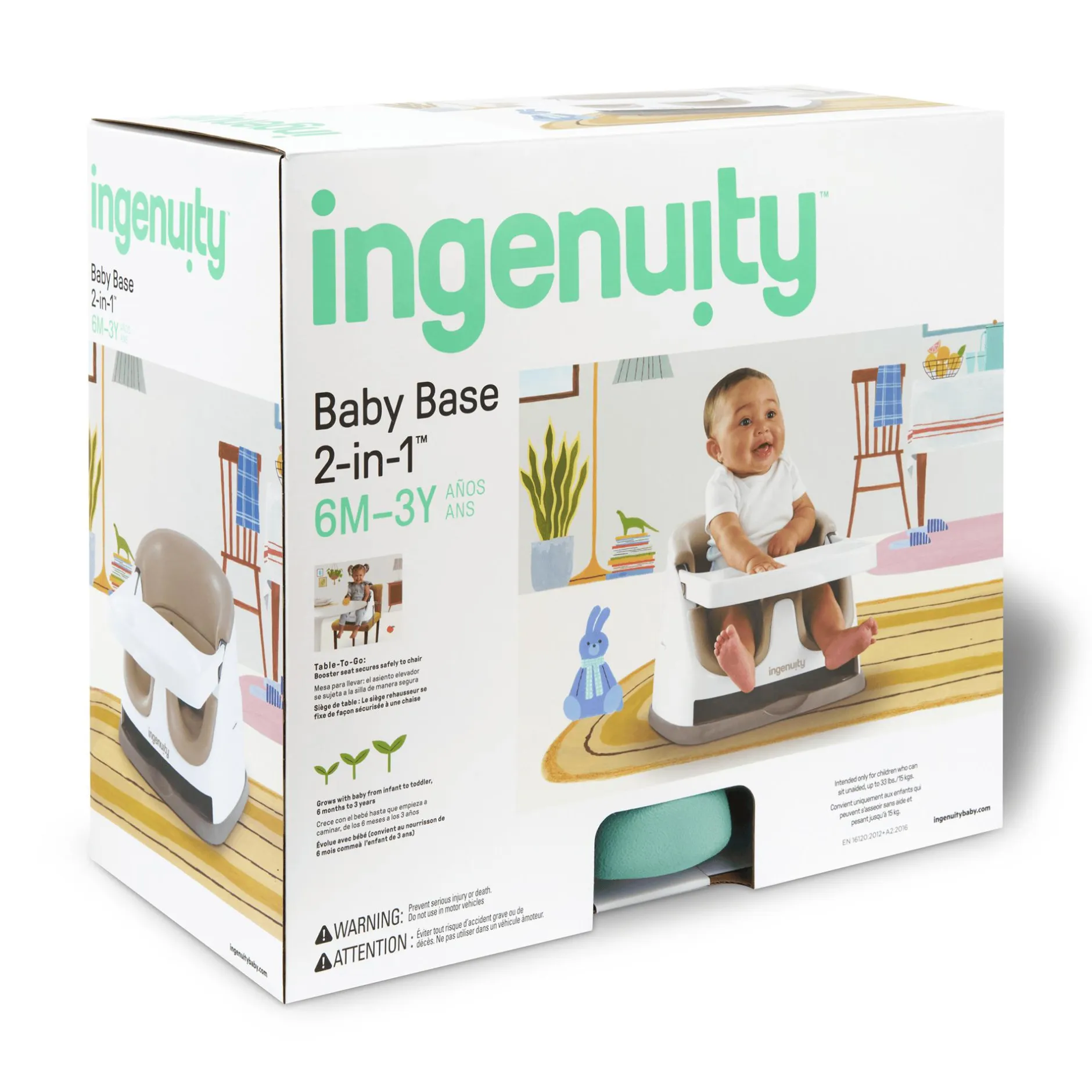 ingenuity Sitzerhöhung Baby Base 2-in-1* Reisehochstühle