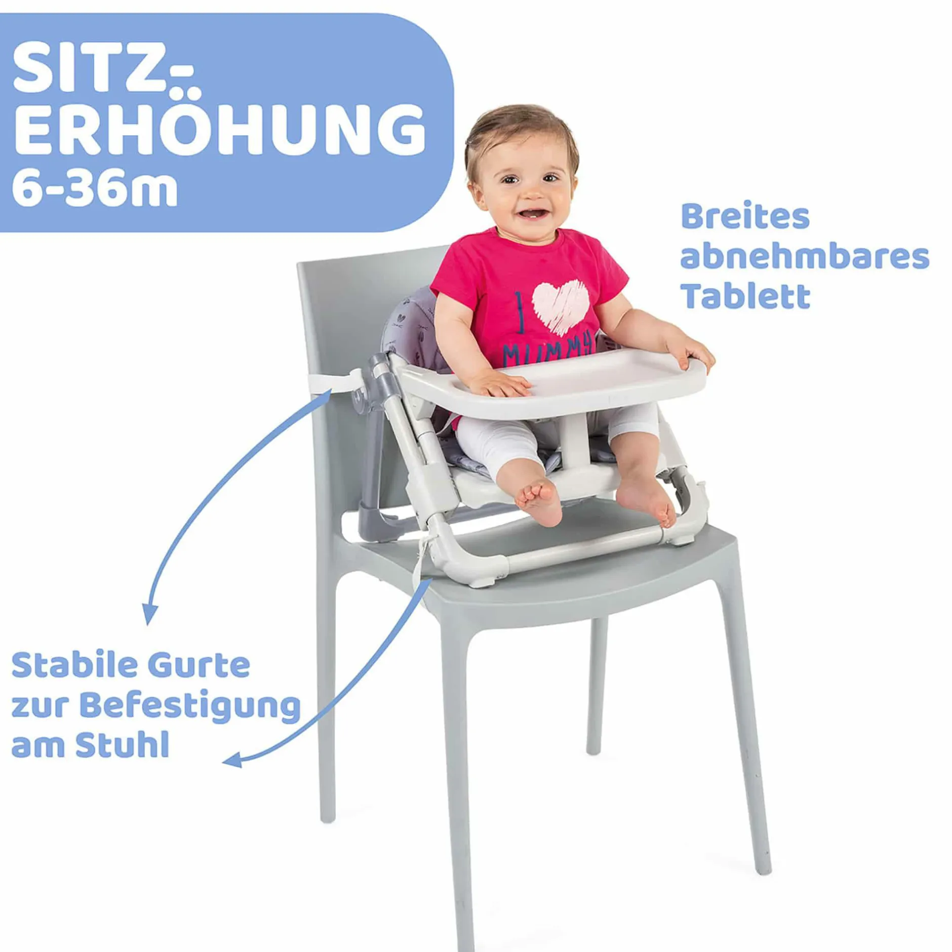 chicco Sitzerhöhung Chairy Bunny* Reisehochstühle