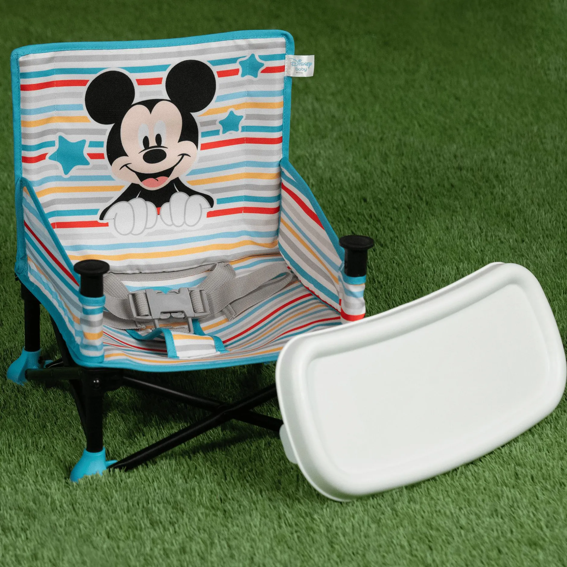 BrightStarts Sitzerhöhung Mickey Mouse Pop 'n Sit* Reisehochstühle