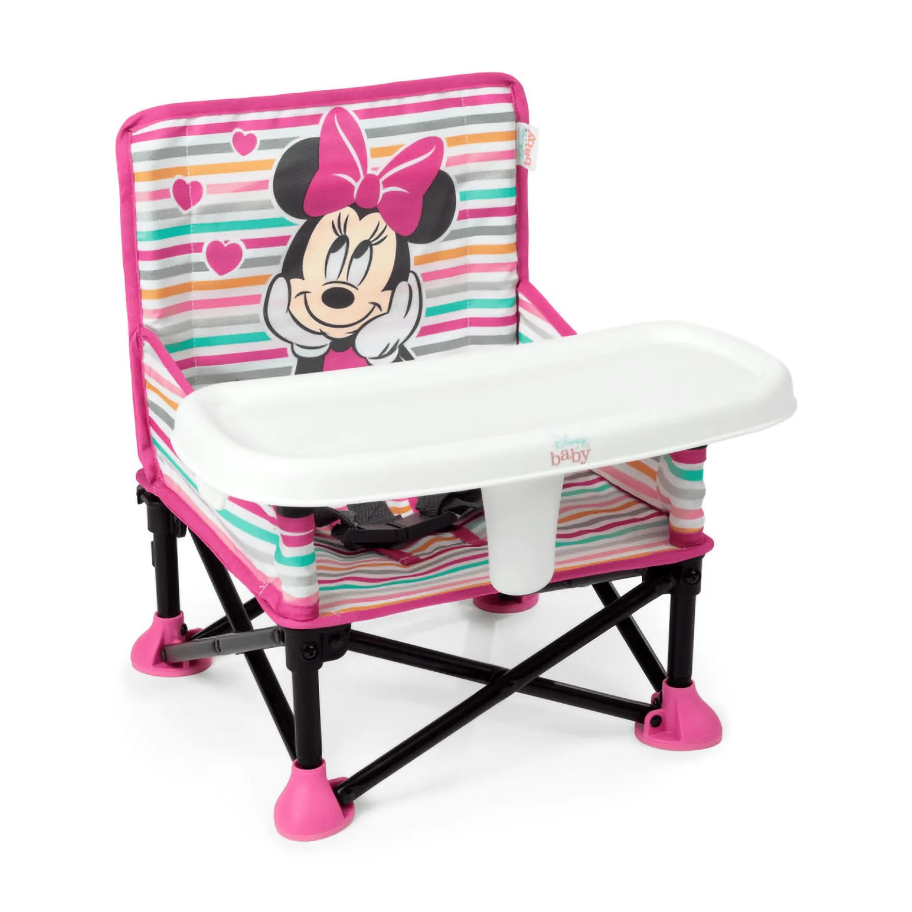 BrightStarts Sitzerhöhung Minnie Mouse Pop 'n Sit* Reisehochstühle