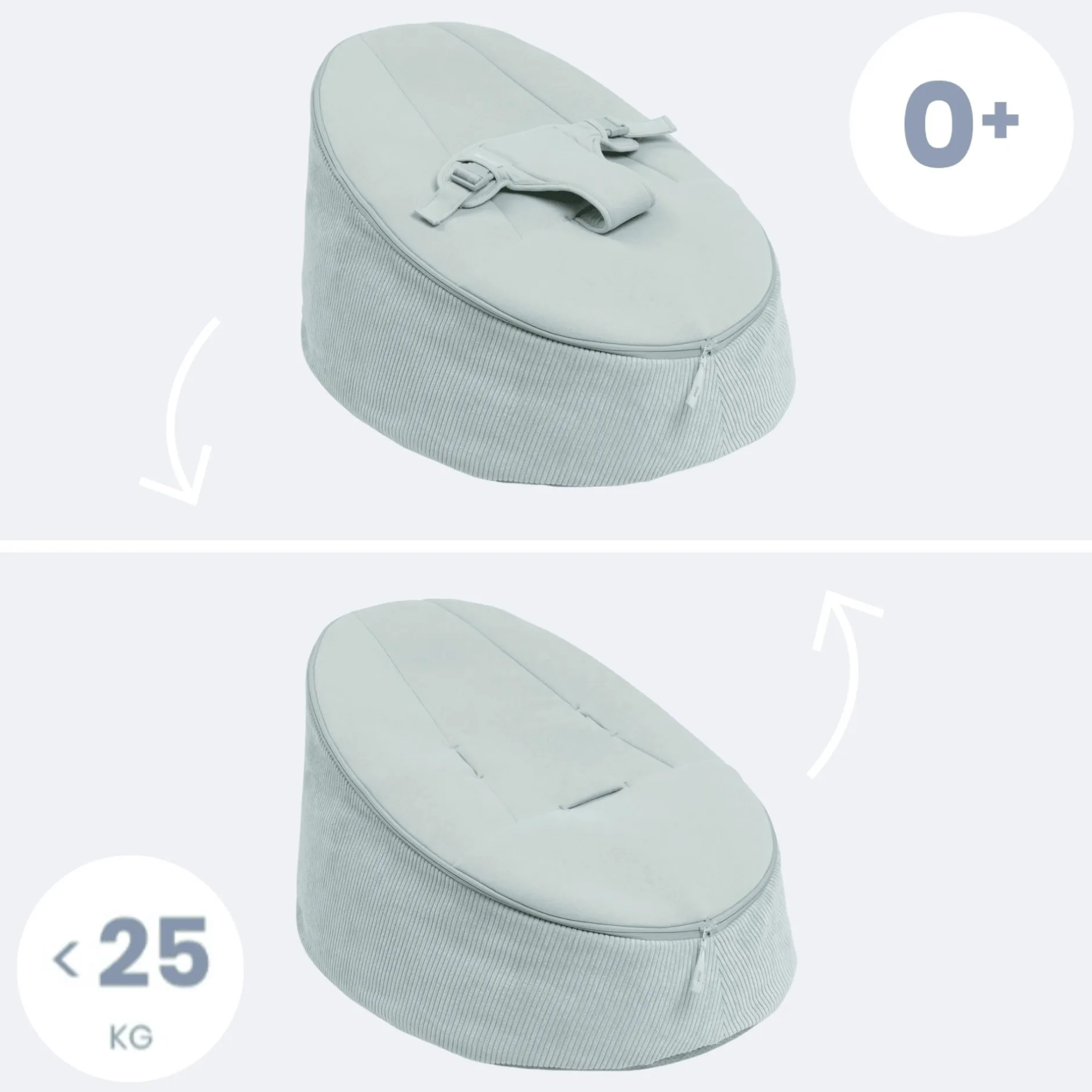 doomoo Sitzsack Seat'n Grow Green*Kinder Kindersitzgruppen|Spielgeräte