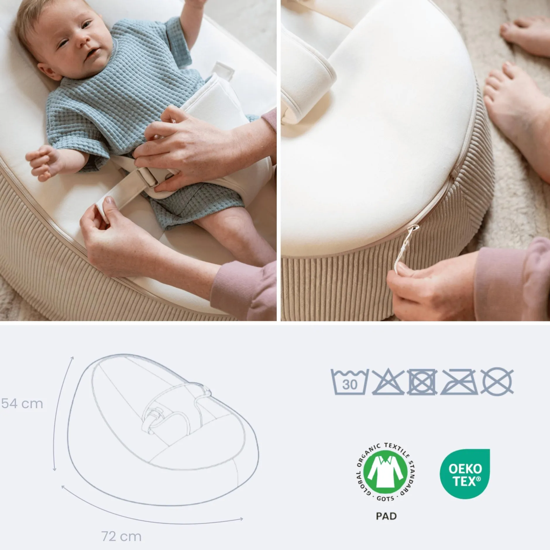 doomoo Sitzsack Seat´n Grow Sand*Kinder Kindersitzgruppen|Spielgeräte