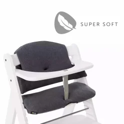 hauck Sitzverkleinerer Alpha Select Jersey Charcoal* Hochstuhl Zubehör