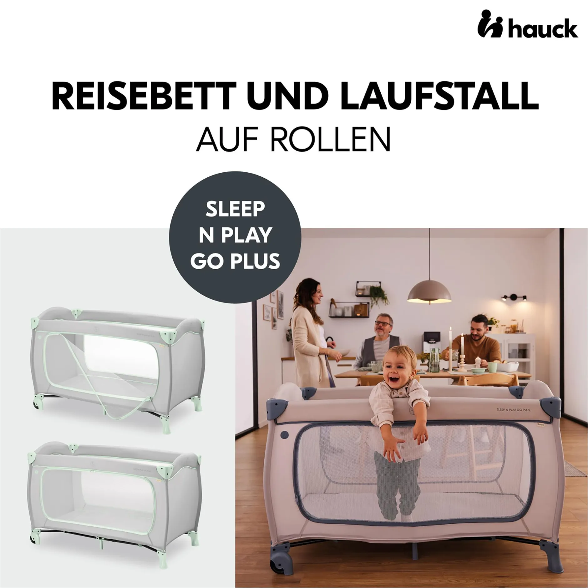 hauck Sleep N Play Go Plus Dusty Mint* Reisebetten & Zubehör