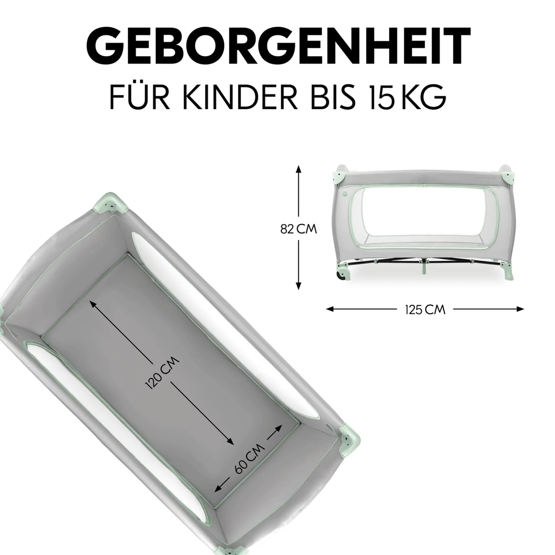 hauck Sleep N Play Go Plus Dusty Mint* Reisebetten & Zubehör