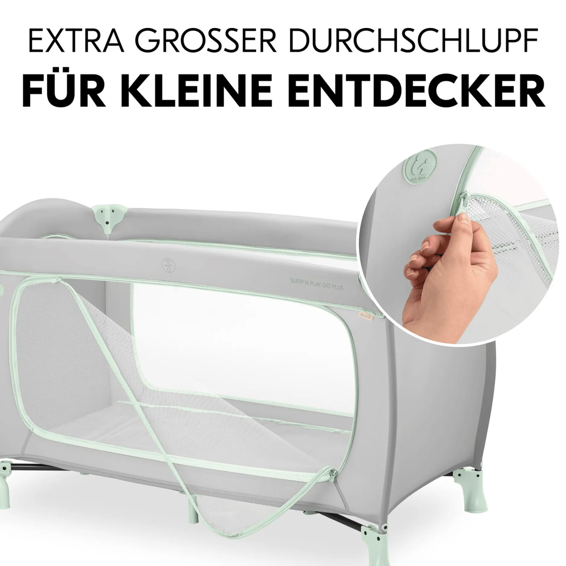 hauck Sleep N Play Go Plus Dusty Mint* Reisebetten & Zubehör