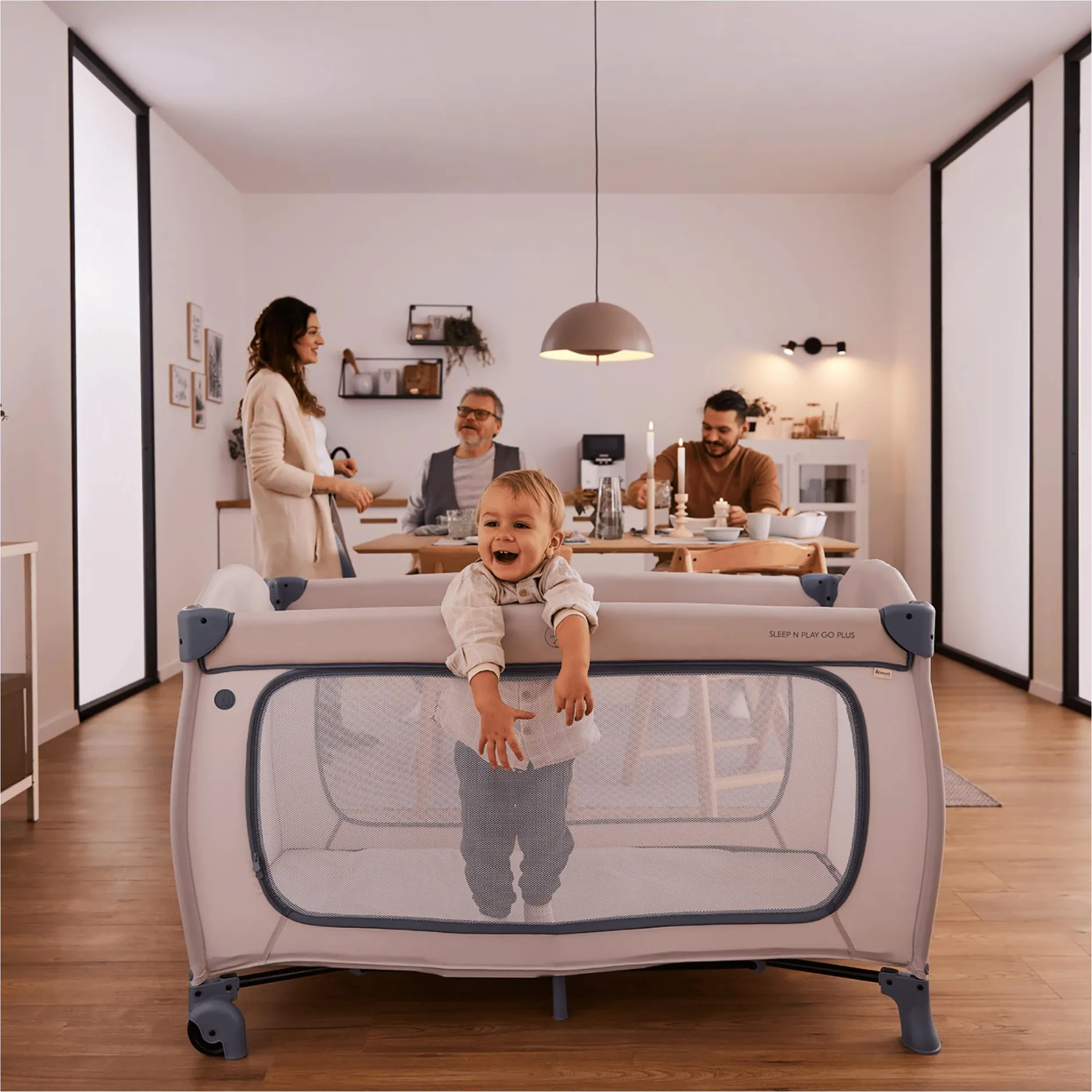 hauck Sleep N Play Go Plus Dusty Blue* Reisebetten & Zubehör