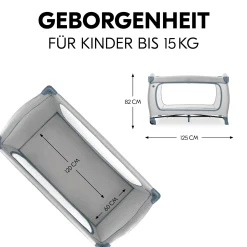 hauck Sleep N Play Go Plus Dusty Blue* Reisebetten & Zubehör