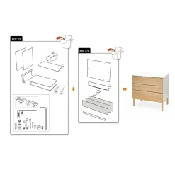 STOKKE Sleepi™ Kommode White Teil 1 von 2* Wickelmöbel
