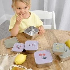 Lu00c4SSIG Snackbox-Set Happy Fruits Kirsche* Nahrungsbehälter