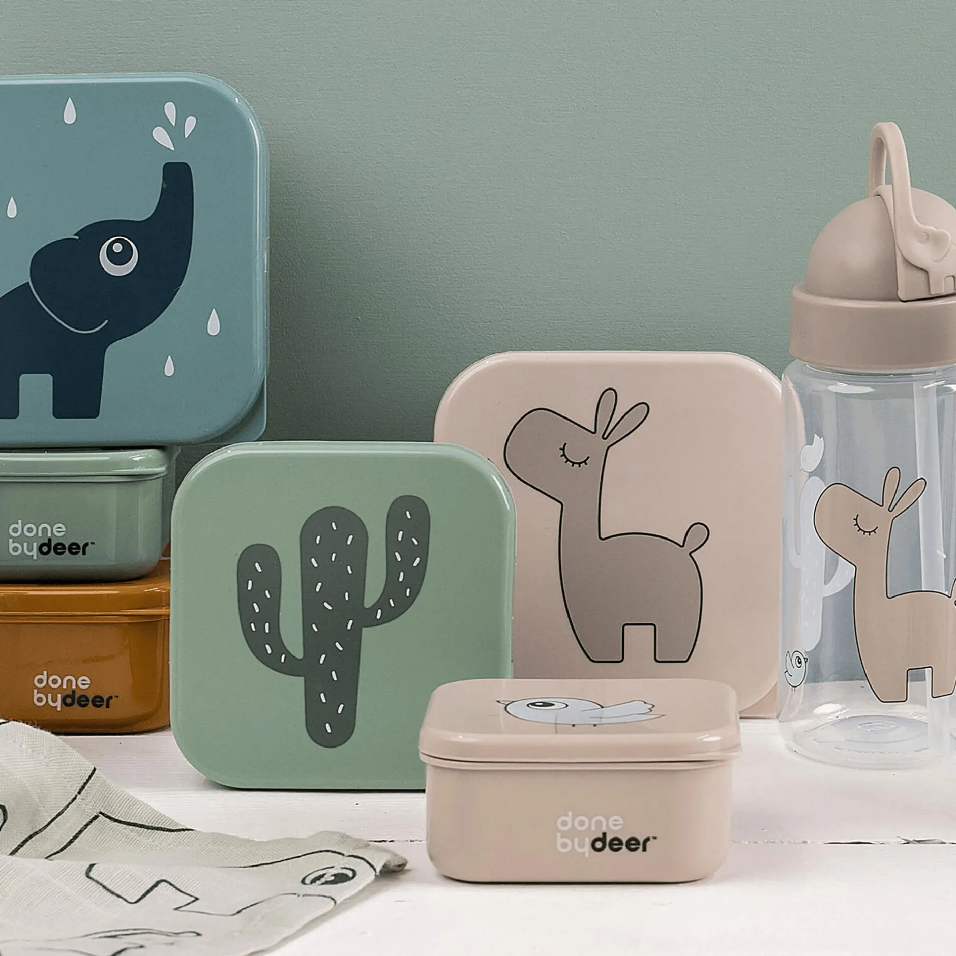 done by deer Snackbox-Set Lalee* Besteck & Geschirr|Nahrungsbehälter