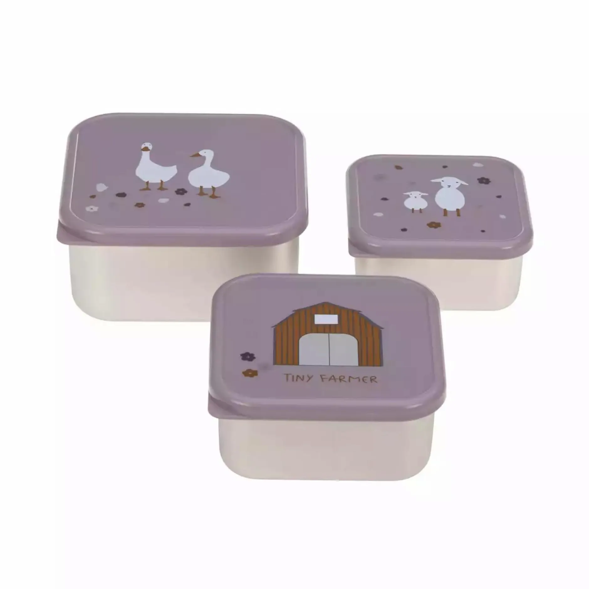 Lu00c4SSIG Snackbox-Set Tiny Farmer* Nahrungsbehälter