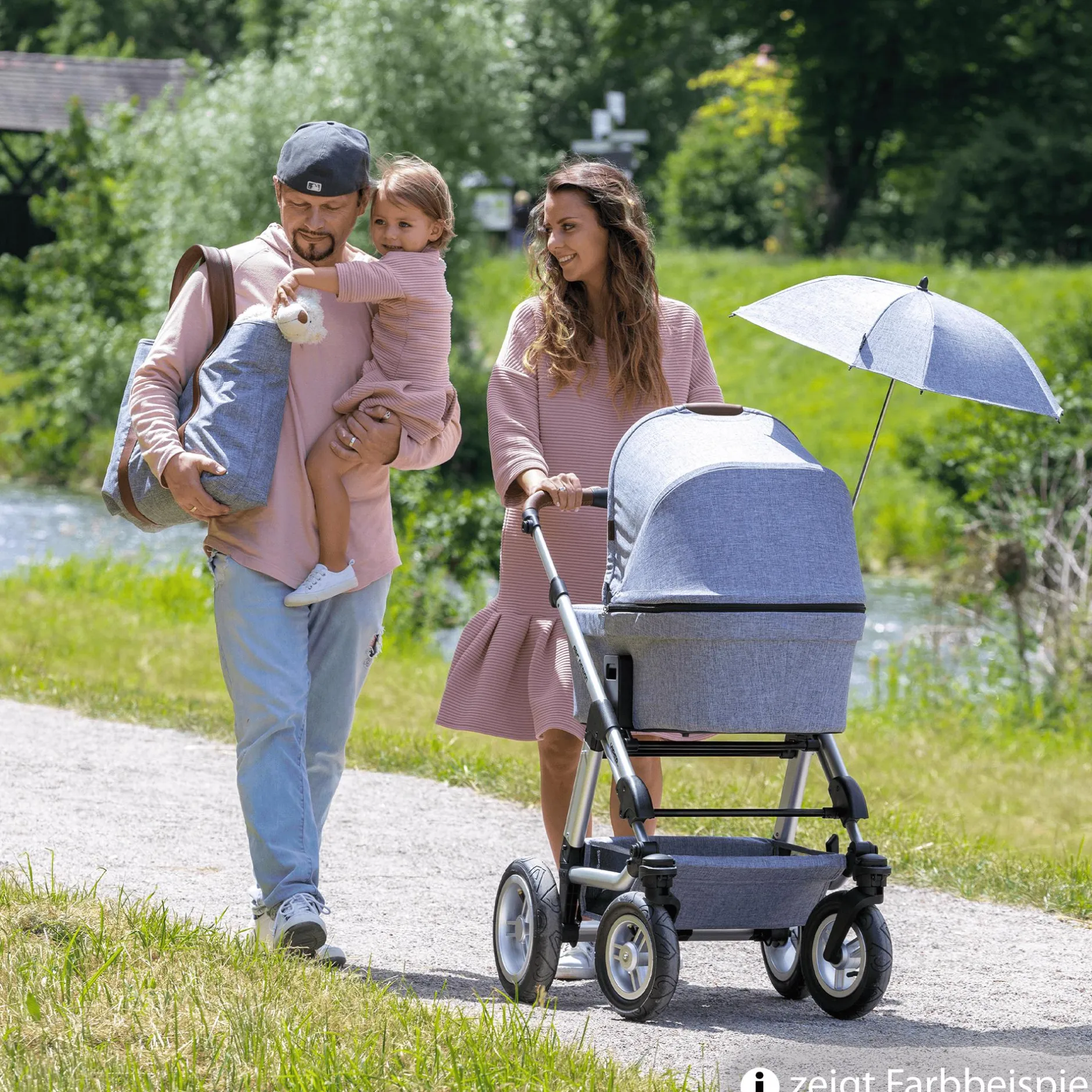 ABC DESIGN Sonnenschirm Sunny Asphalt*Kinder Kinderwagen Zubehör