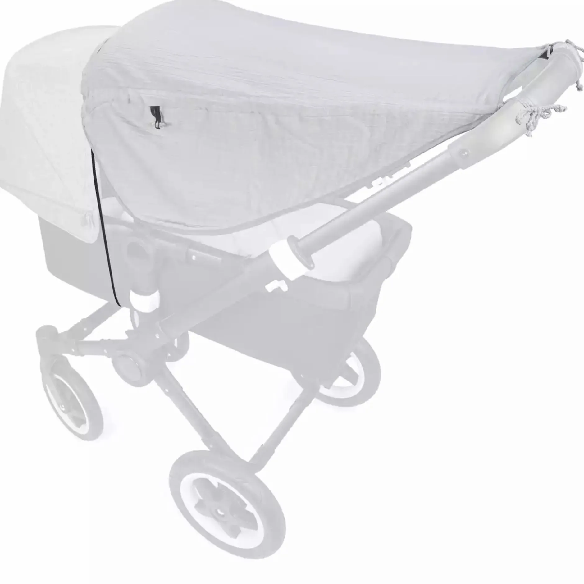 Liebes vPriebes Sonnensegel Johanna Musselin Grey*Kinder Kinderwagen Zubehör