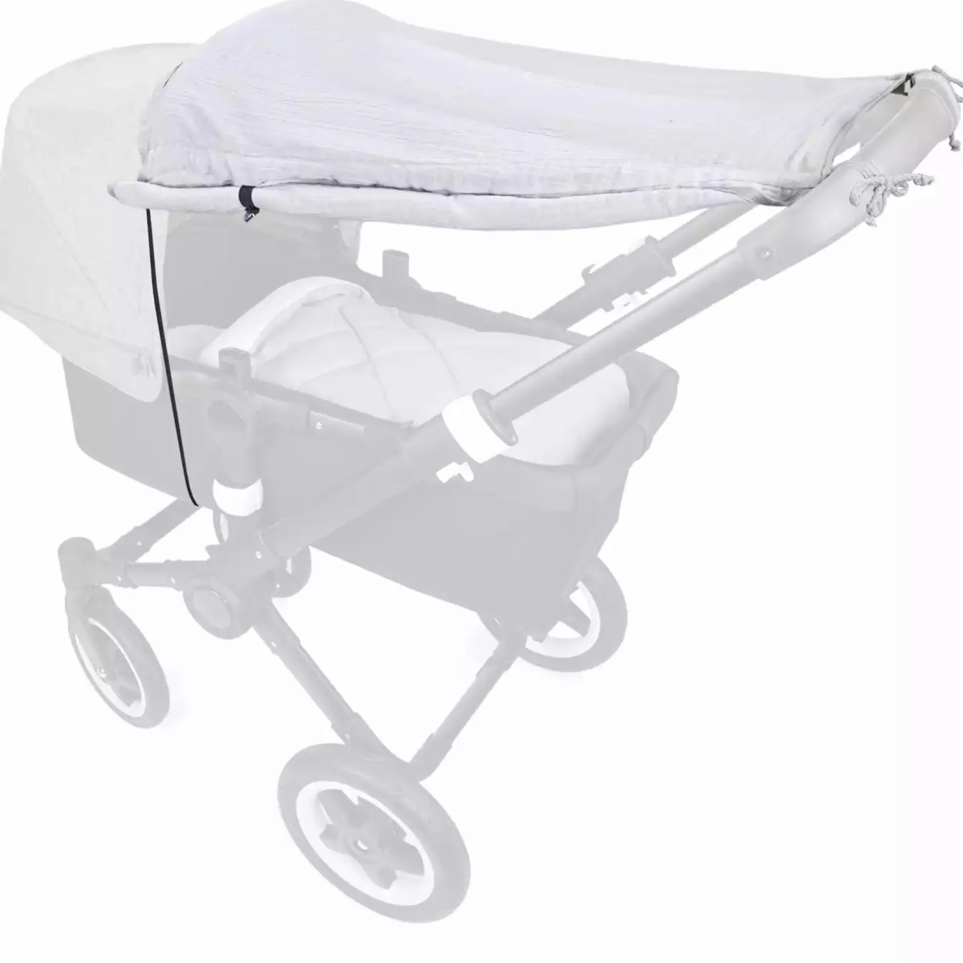 Liebes vPriebes Sonnensegel Johanna Musselin Grey*Kinder Kinderwagen Zubehör
