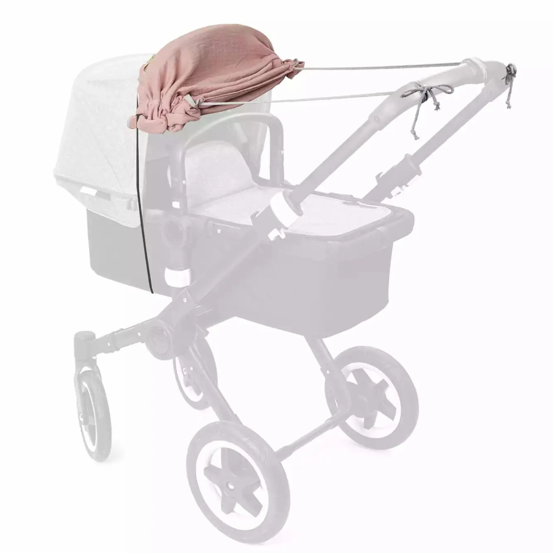 Liebes vPriebes Sonnensegel Johanna Musselin Altrosé*Kinder Kinderwagen Zubehör