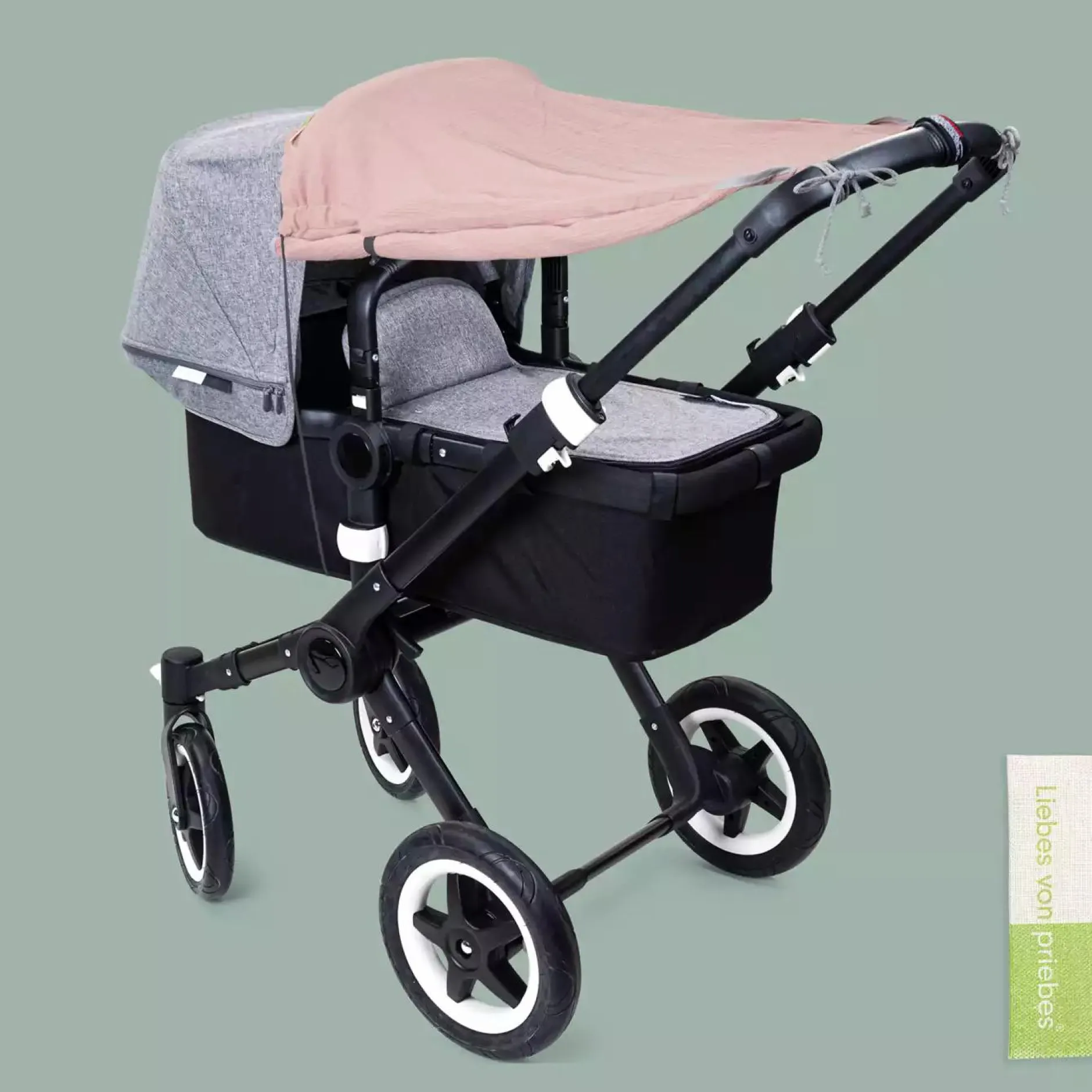 Liebes vPriebes Sonnensegel Johanna Musselin Altrosé*Kinder Kinderwagen Zubehör