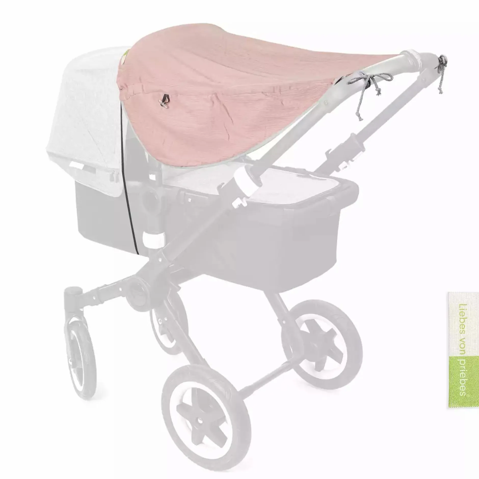 Liebes vPriebes Sonnensegel Johanna Musselin Altrosé*Kinder Kinderwagen Zubehör