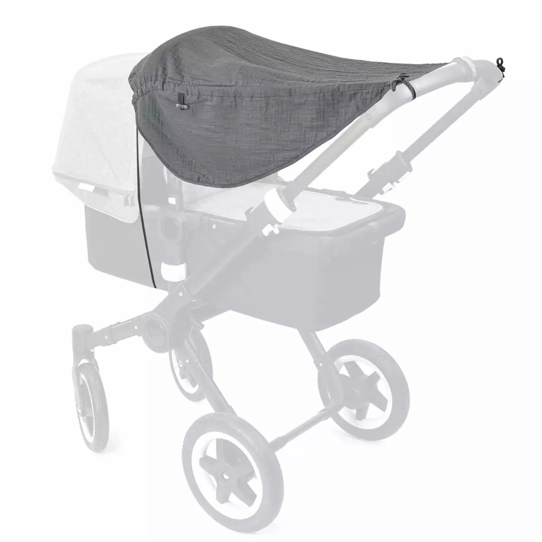 Liebes vPriebes Sonnensegel Johanna Musselin Graphit*Kinder Kinderwagen Zubehör