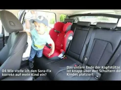 AVOVA Sora-Fix Maple Red*Kinder Kindersitze Isofix|Kindersitze 15-36 Kg, Gruppe 2/3
