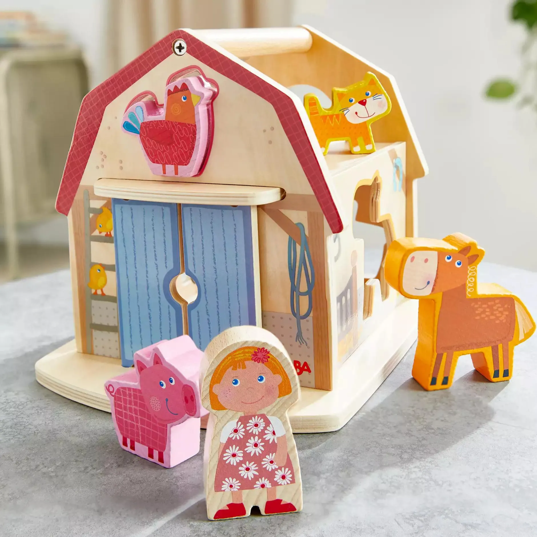 HABA Sortierbox Bauernhof*Kinder Holzspielzeug