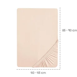 roba Spannbettlaken Frosty Almond 45 x 90 cm* Babybettwäsche