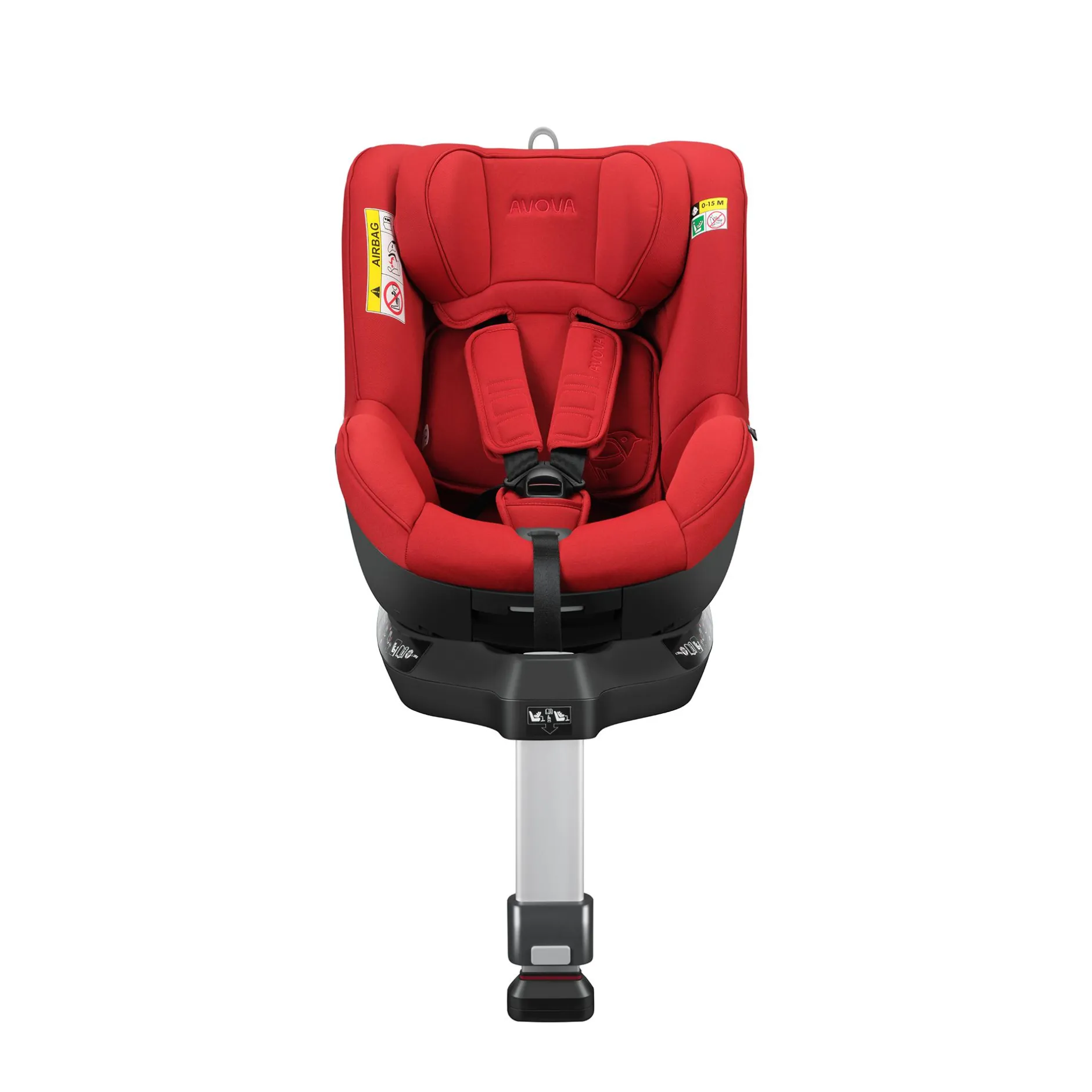 AVOVA Sperber-Fix 61 Maple Red*Kinder Kindersitze Isofix|Reboarder 0-18 Kg, Gruppe 0+/1