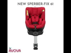AVOVA Sperber-Fix 61 Pearl Black*Kinder Kindersitze Isofix|Reboarder 0-18 Kg, Gruppe 0+/1