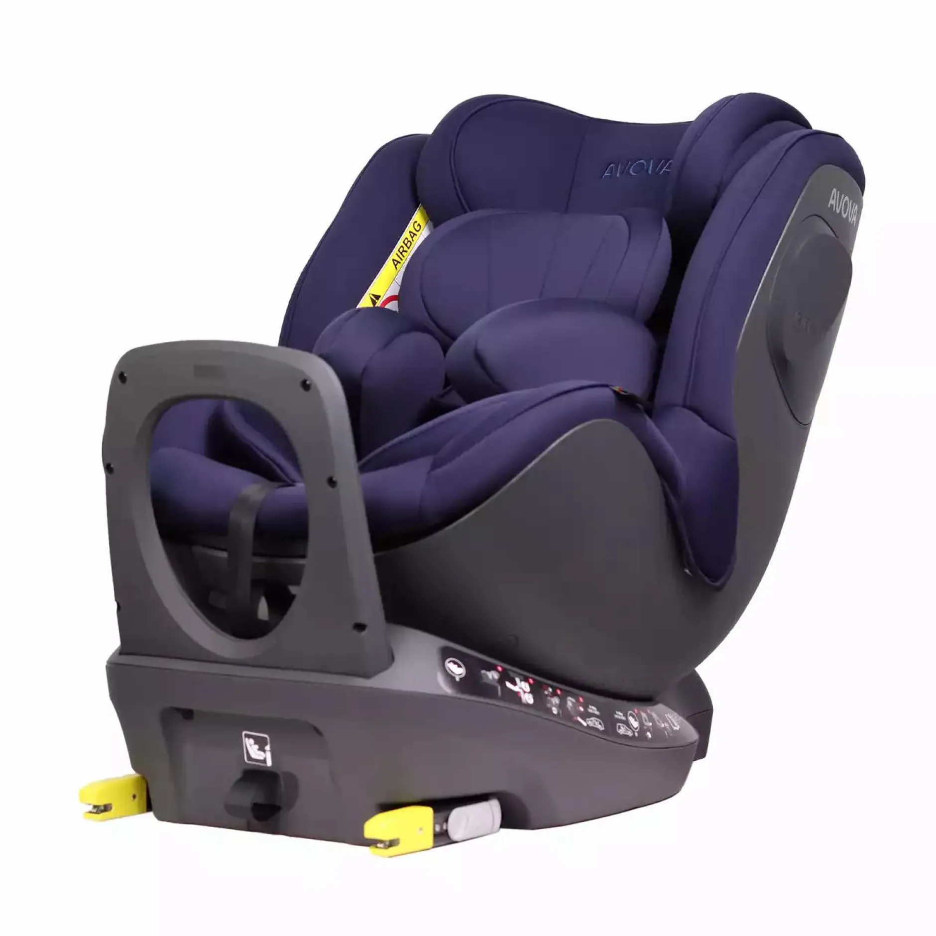 AVOVA Sperber-Fix i-Size Atlantic Blue*Kinder Reboarder 0-18 Kg, Gruppe 0+/1