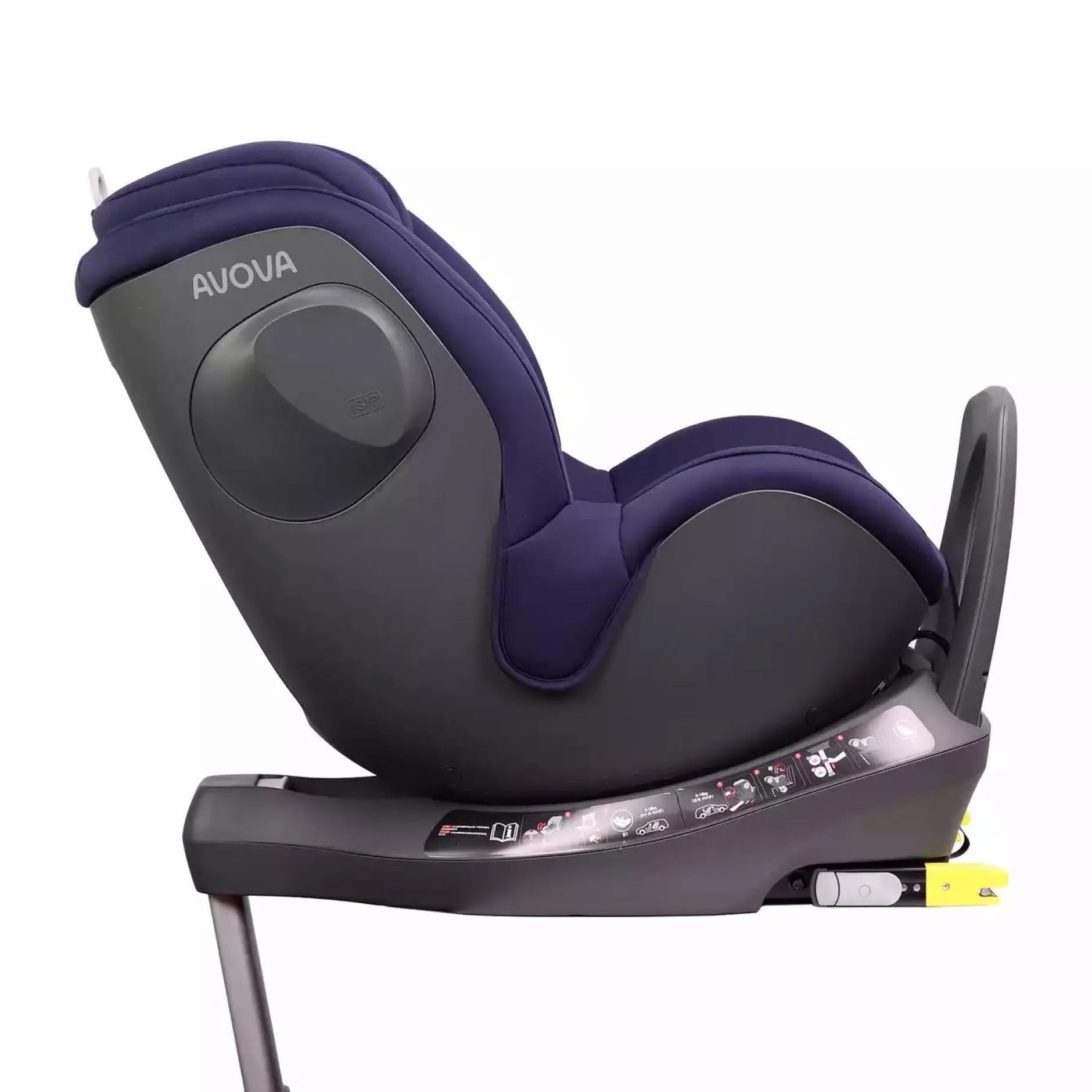 AVOVA Sperber-Fix i-Size Atlantic Blue*Kinder Reboarder 0-18 Kg, Gruppe 0+/1