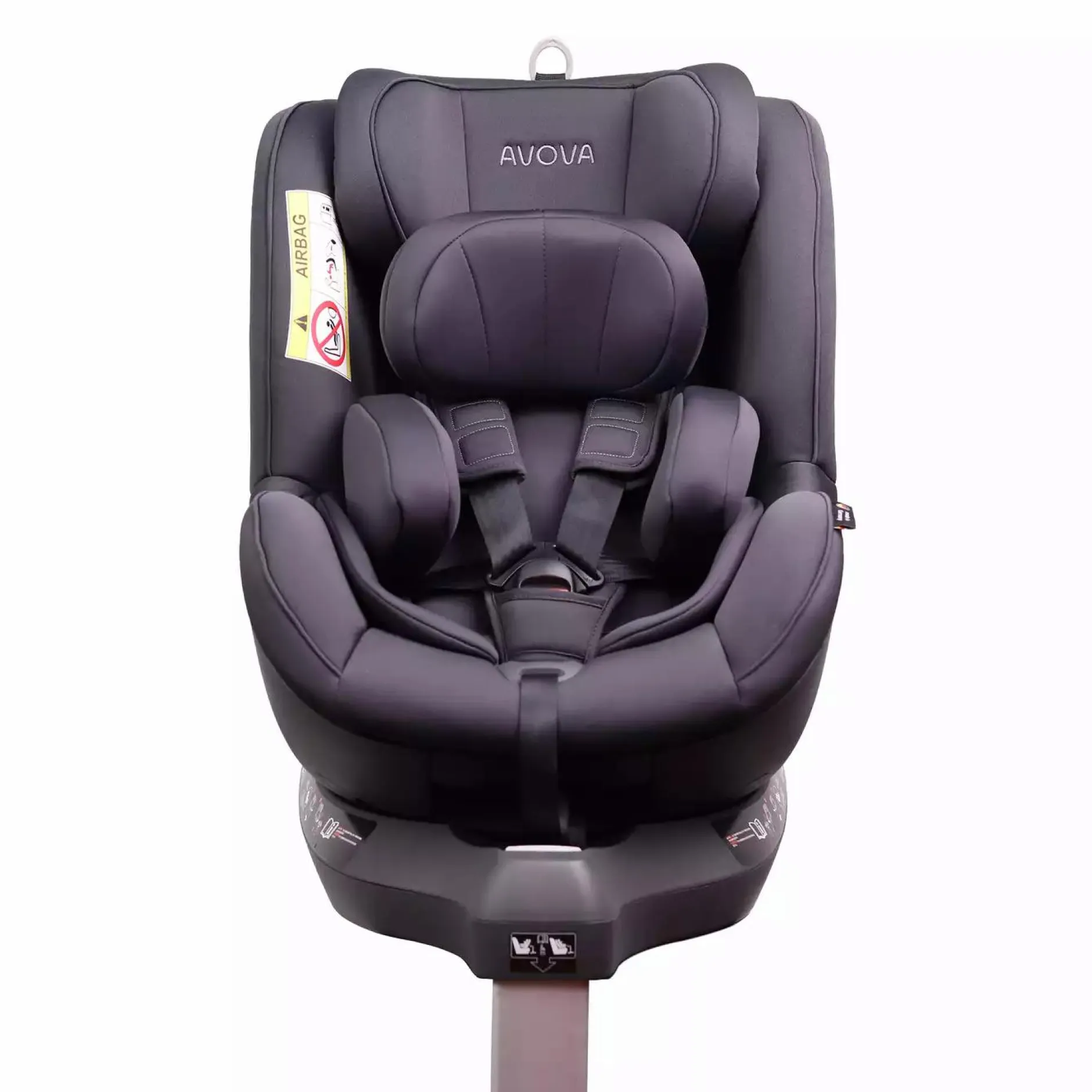 AVOVA Sperber-Fix i-Size Koala Grey*Kinder Reboarder 0-18 Kg, Gruppe 0+/1