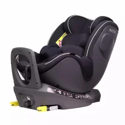 AVOVA Sperber-Fix i-Size Pearl Black*Kinder Reboarder 0-18 Kg, Gruppe 0+/1