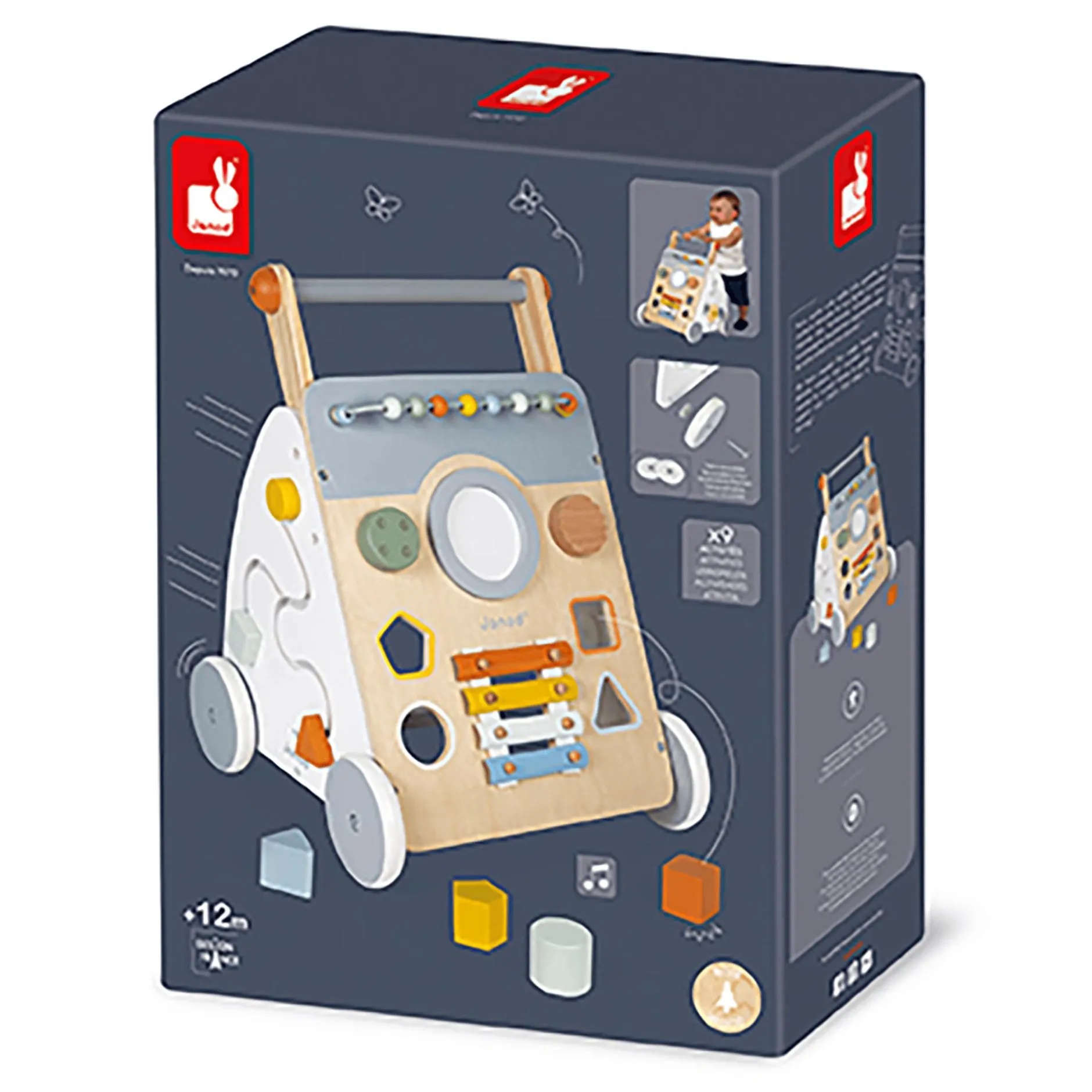 Janod Spiel- und Lauflernwagen Sweet Cocoon*Kinder Lernspielzeug|Lauflernwagen
