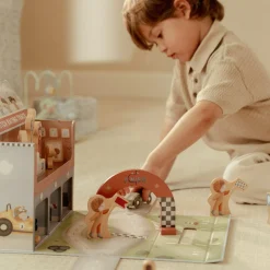 LITTLE DUTCH Spielkoffer mit Rennbahn*Kinder Lernspielzeug|Holzspielzeug