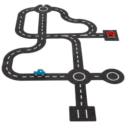 goki Spielstraße mit 2 Fahrzeugen*Kinder Lernspielzeug|Spielzeug Ab 2 Jahre