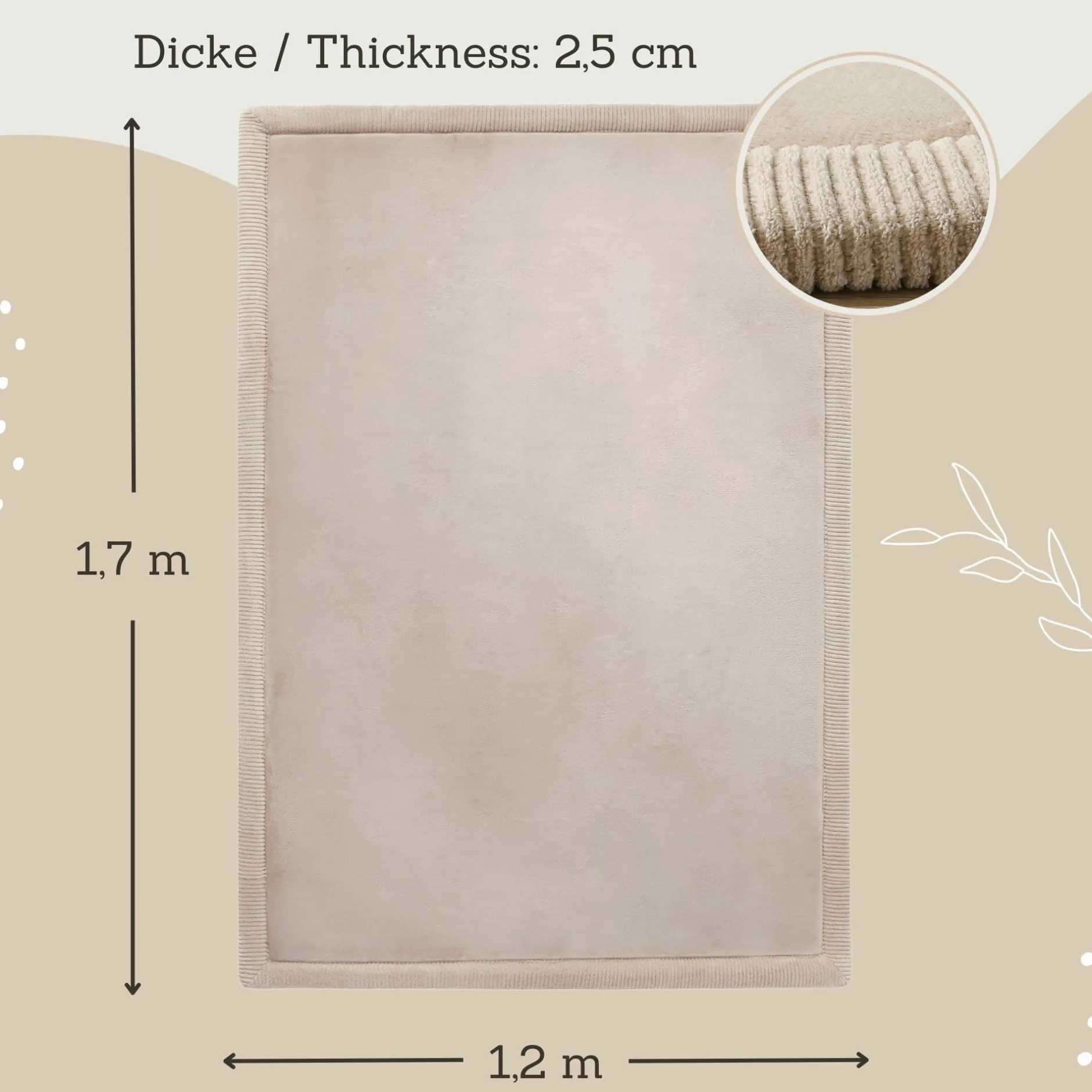 Hakuna matte Spielteppich Cloud 170 x 120 cm* Deko & Accessoires