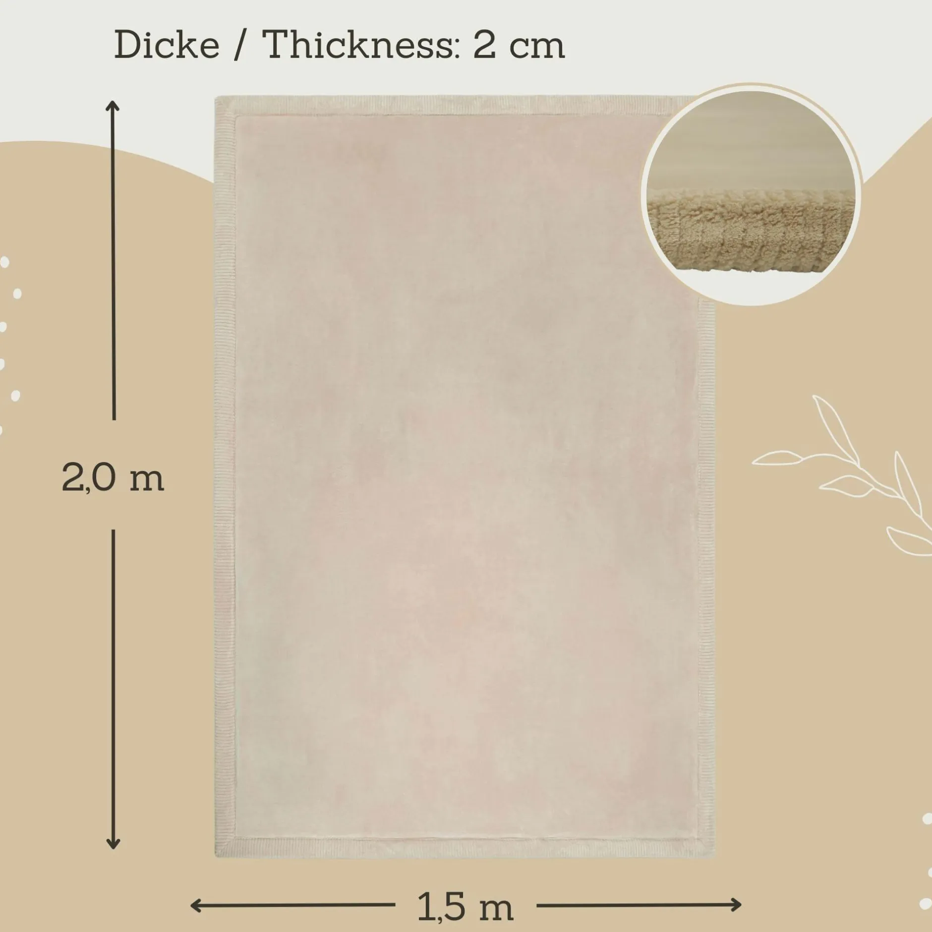 Hakuna matte Spielteppich Cloud 200 x 150 cm* Deko & Accessoires