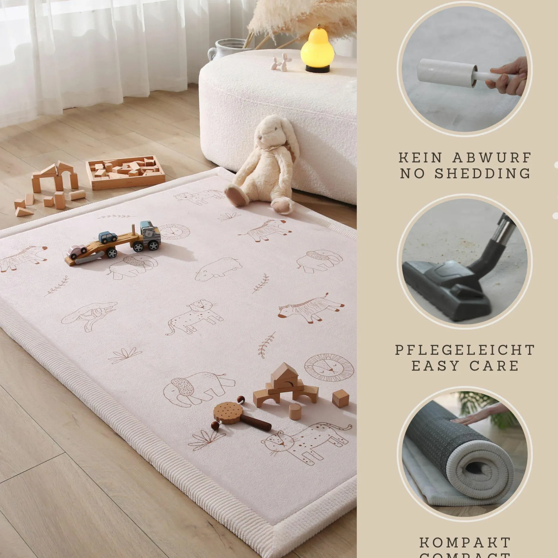 Hakuna matte Spielteppich Cloud Safari 170 x 120 cm* Deko & Accessoires