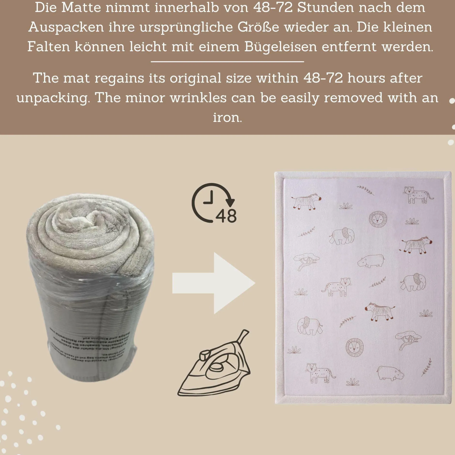 Hakuna matte Spielteppich Cloud Safari 170 x 120 cm* Deko & Accessoires