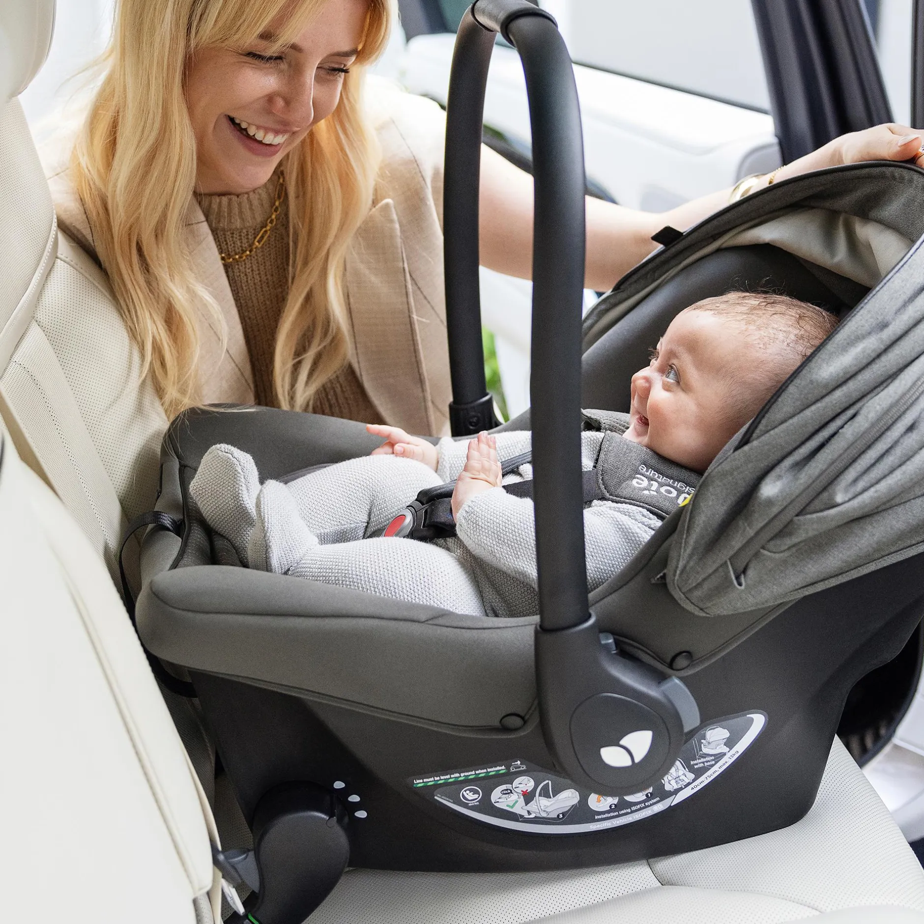 Joie signature Sprint Ebony*Kinder Babyschalen 0-13 Kg, Gruppe 0+