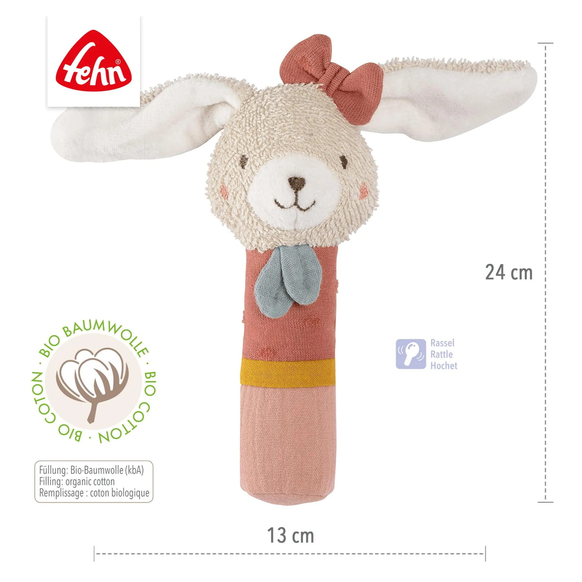 fehn Stabgreifling Hase* Rasseln & Greiflinge